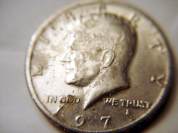 1971-D-Kennedy-Half--Reverse-Is-Completely-Gone-!